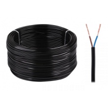 Kabel elektryczny OMYp 2x0,75 300/300V czarny 100m (P9008)