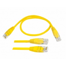 Kabel komputerowy sieciowy 1:1 8p8c (patchcord), 1,5m, żółty (K10016)